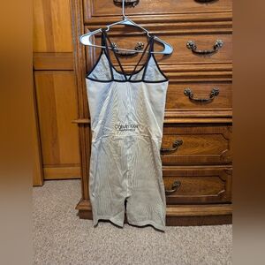 Calvin Klein Performance Romper Bike Shorts Active Onesie Jumpsuit